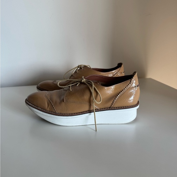 Derek Lam 10 Crosby Grady Patent Leather Lace-Up Platform Oxfords - Picture 5 of 13